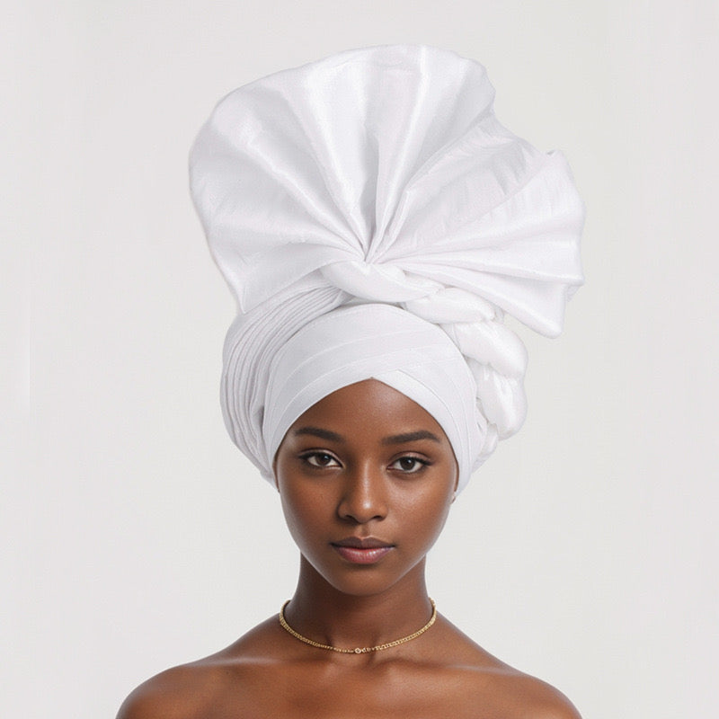 New Lucky Flower  Adjustable Fashion Exquisite Handmade African Turban Hat Wedding Party Auto Gele