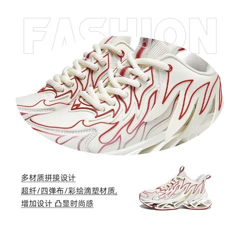 Paul St. John Blade Fashion Shoes Student Flying Weave Shoes Autumn Sports Shoes Versatile National Trend Men's Shoes Large Size Breathable